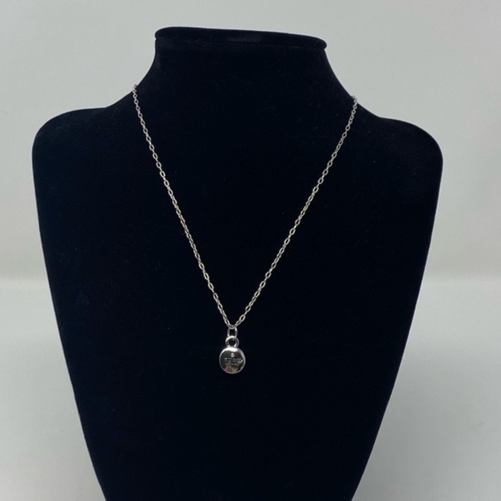 Gucci Made in Italy Silver Small Round Pendant on Sterling Silver 925 chain. - Picture 9 of 10
